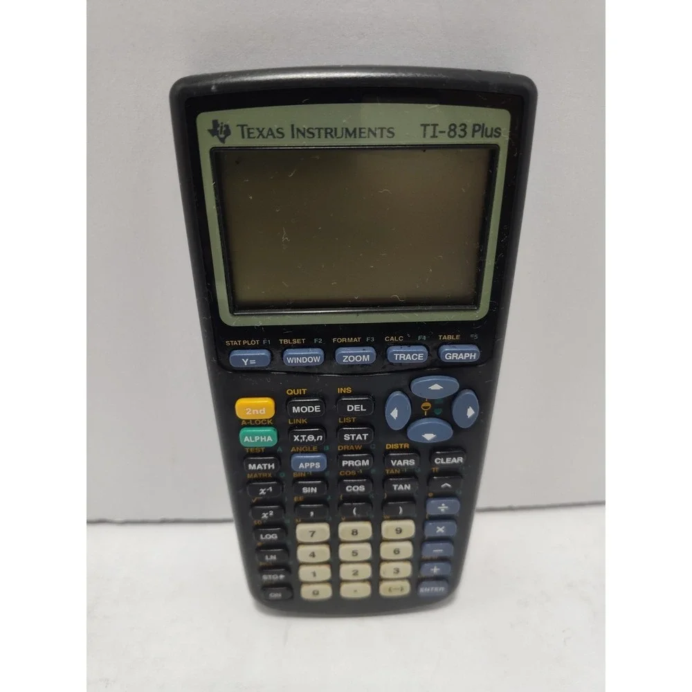 Texas Instruments TI 83 Plus Graphing Calculator *TESTED*missing cover